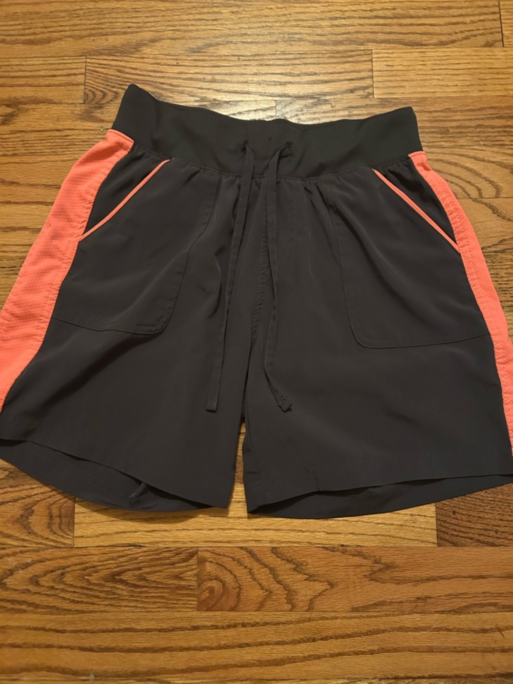 Tek Gear Women’s S Grey Running Hiking Athleisure Exercise Shorts - Pink Accents